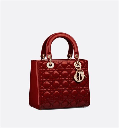 red dior|lady dior red.